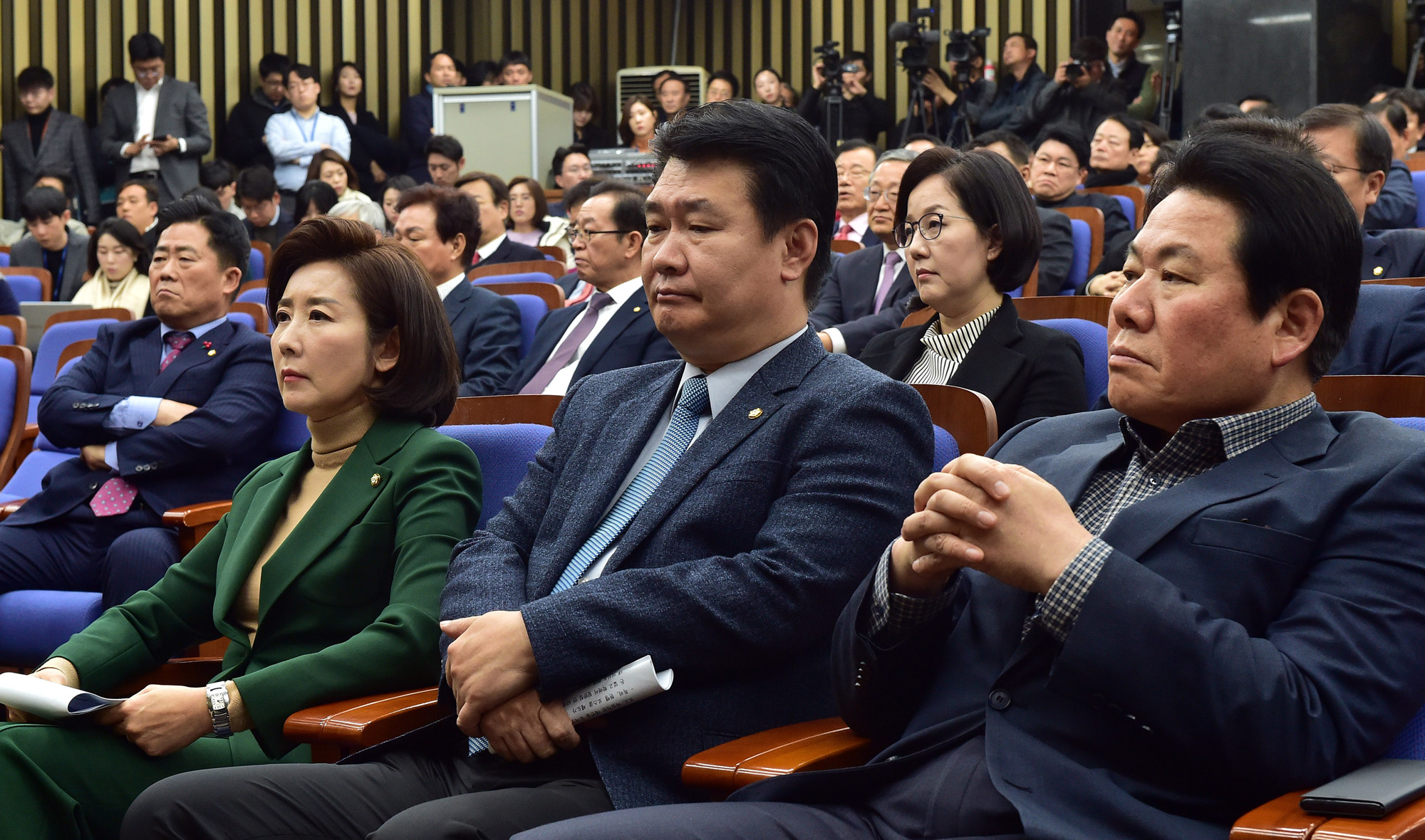 자유한국당의원총회;나경원원내대표;원내대표경선