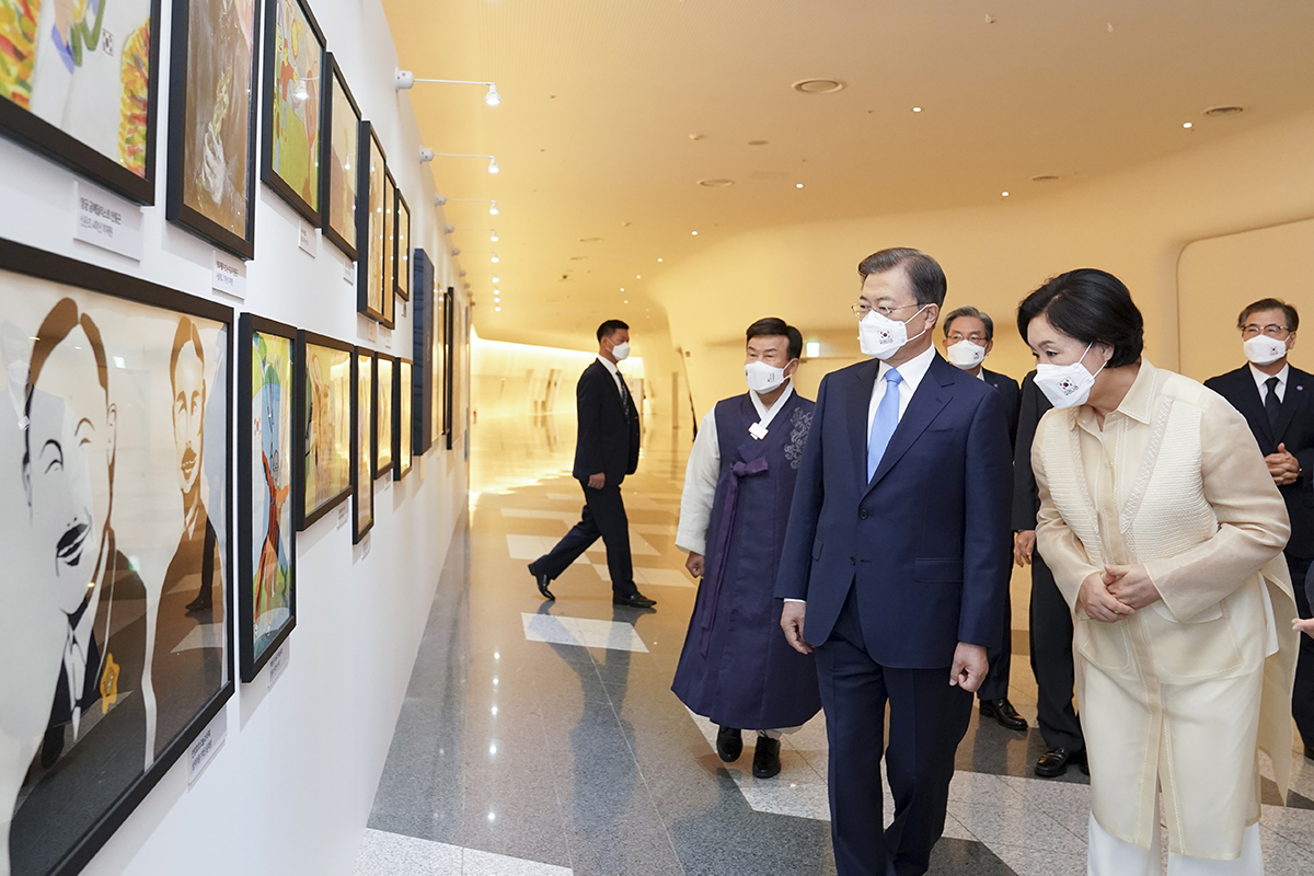 정치 청와대 문재인;제75주년 광복절 경축식
