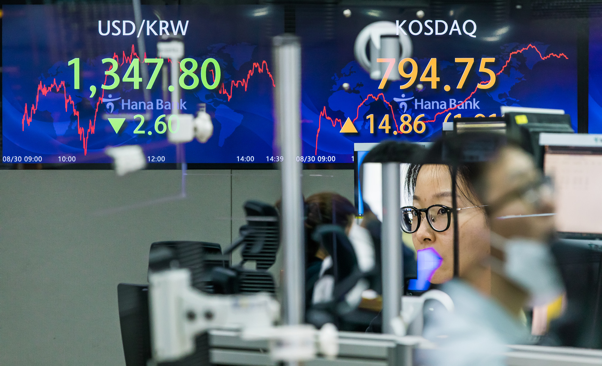 경제;금융;환율;고환율;달러환율;하나은행딜링룸;고물가;경제적어려움