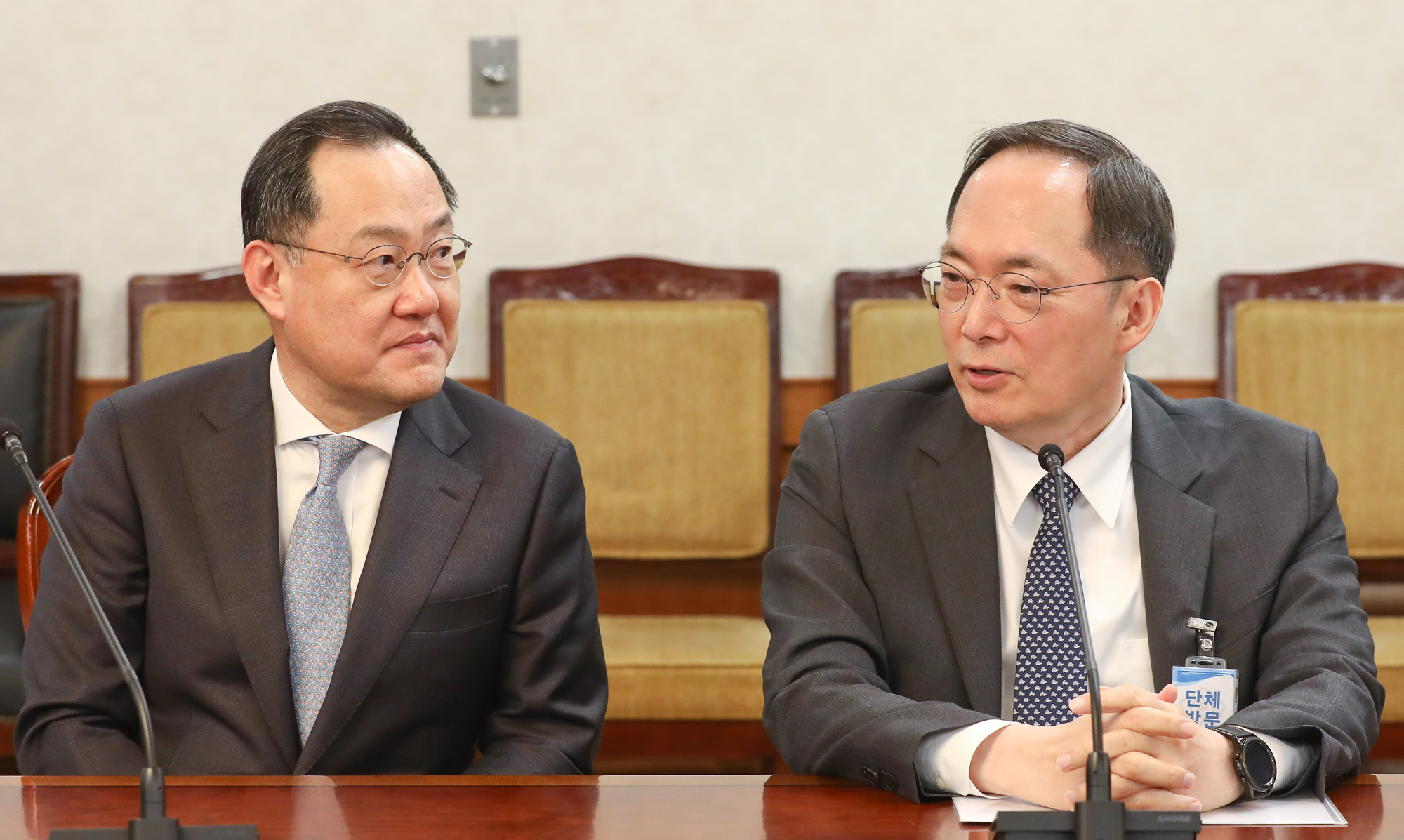 병원장 간담회 한덕수