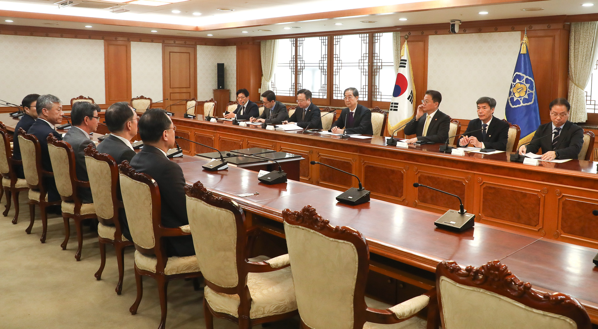 병원장 간담회 한덕수